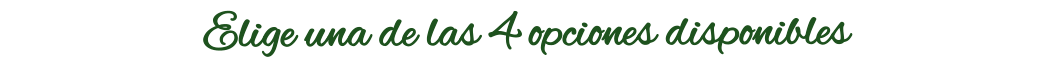 Elige una de las 4 opciones disponibles