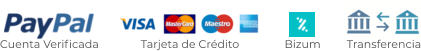 Cuenta Verificada Tarjeta de Crédito Transferencia Bizum